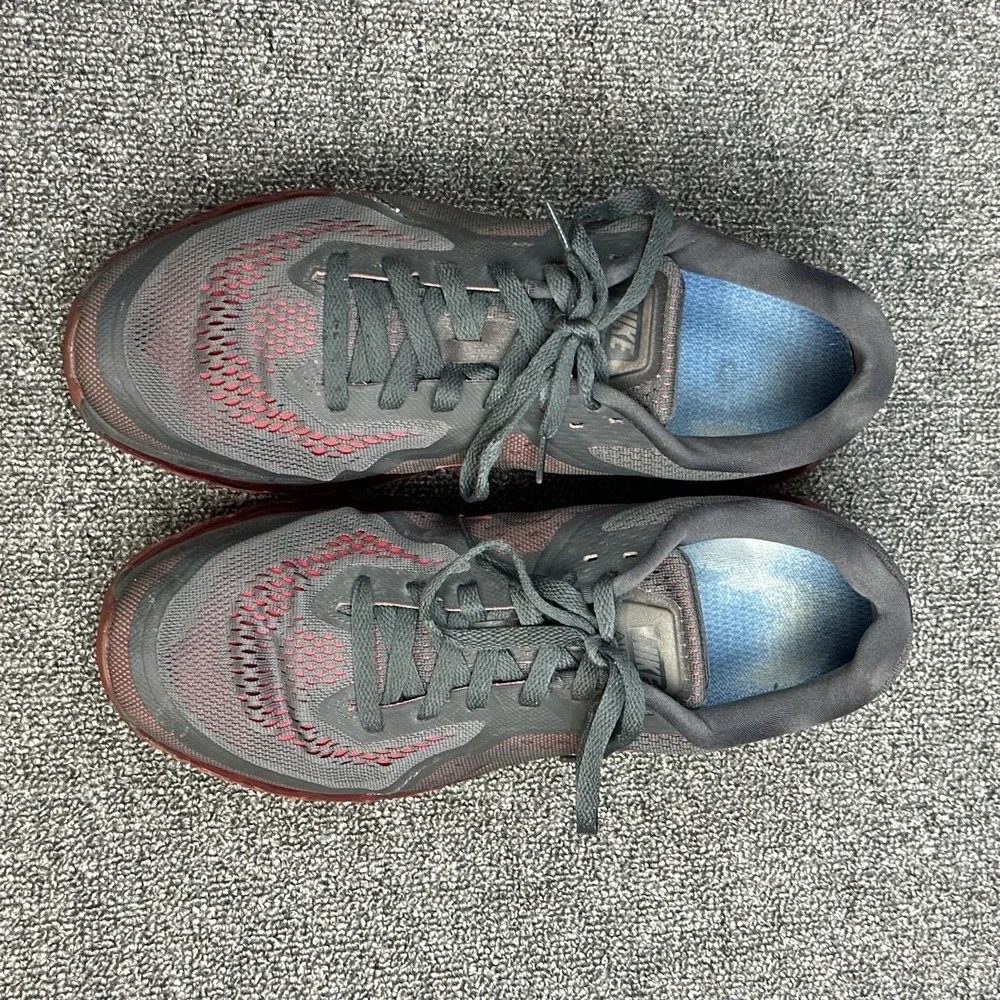Nike Air‎ Max 2014 Anthracite Grey Red Men's Shoes Size 11.5 (621077-066)